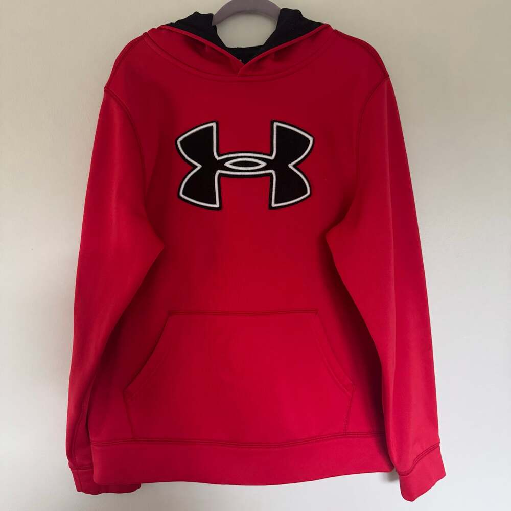 Youth Under Armour Storm Hooded Sweatshirt with Embroidered Logo